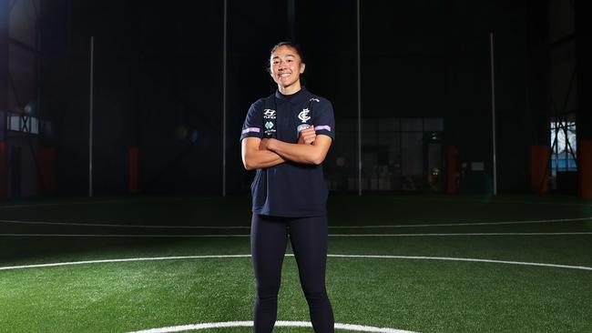 Darcy Vescio is one of the longest-serving AFL Women’s players. Picture: Getty Images