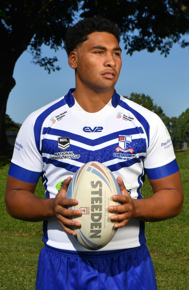 Ignatius Park College rugby league players for the Aaron Payne Cup. Jimal Shibasaki. Picture: Evan Morgan