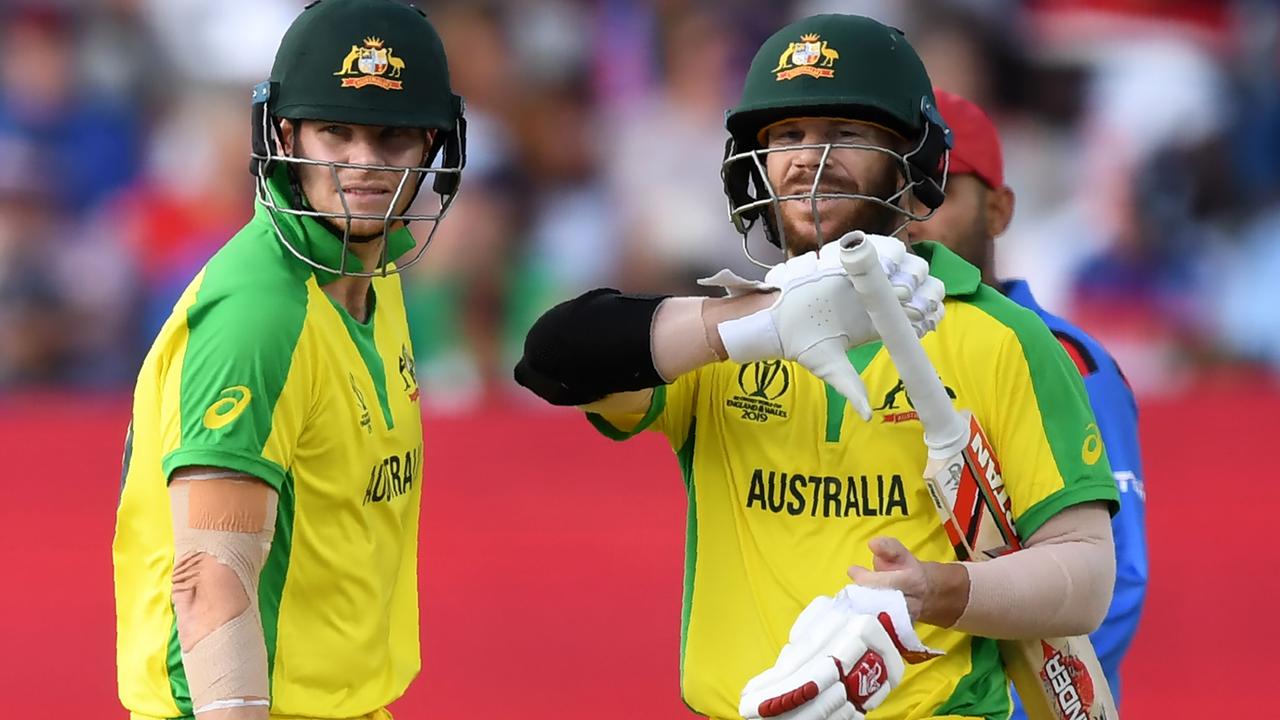 Steve Smith and David Warner were hit with barrage of boos in Australia’s first World Cup match.