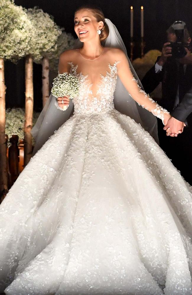 Victoria Swarovski wedding dress Crystal heir marries in 1.3m