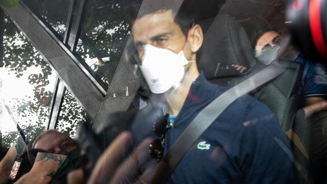 Nick Kyrgios gave his support to Djokovic during his detention in Melbourne in 2022. (Photo by Diego Fedele/Getty Images)