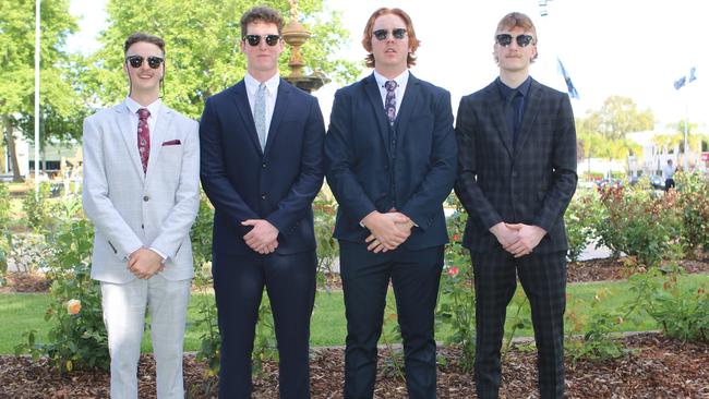 Riley Callaghan, Ethan Pratt, Connor O'Donnell and Dylan Morrow suit up.