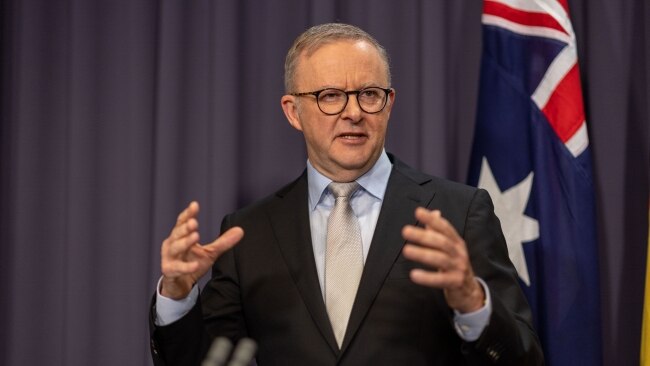 Prime Minister Anthony Albanese insisted his government’s position on the contentious stage three tax cuts is unchanged ahead of the budget. Picture: NCA NewsWire / Gary Ramage