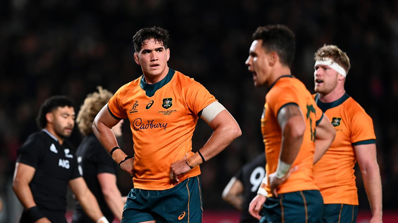 The Wallabies copped a record-breaking loss to the All Blacks in the second Bledisloe Cup clash.