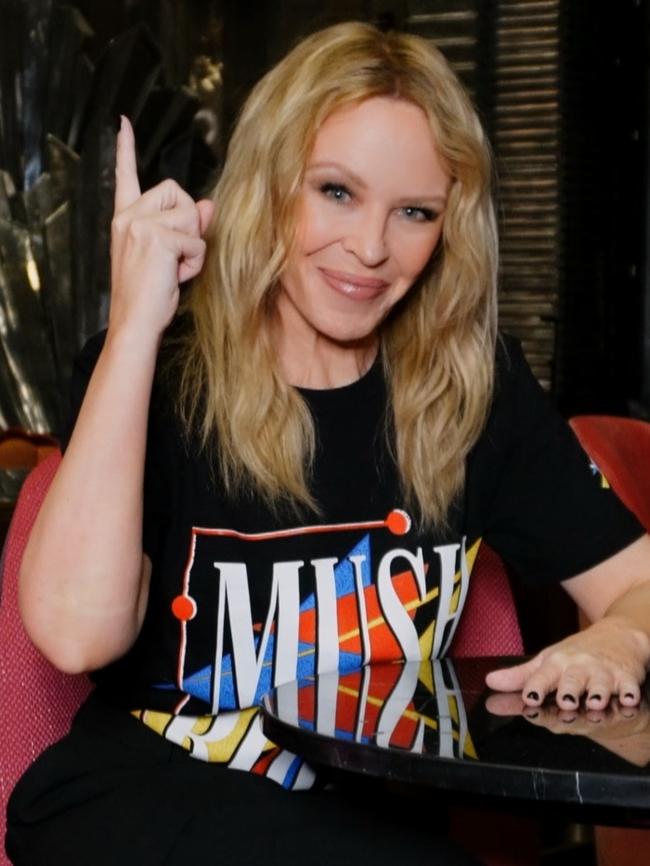 Kylie Minogue was among those who paid tribute to Gudinski during the concert. Picture: Supplied.