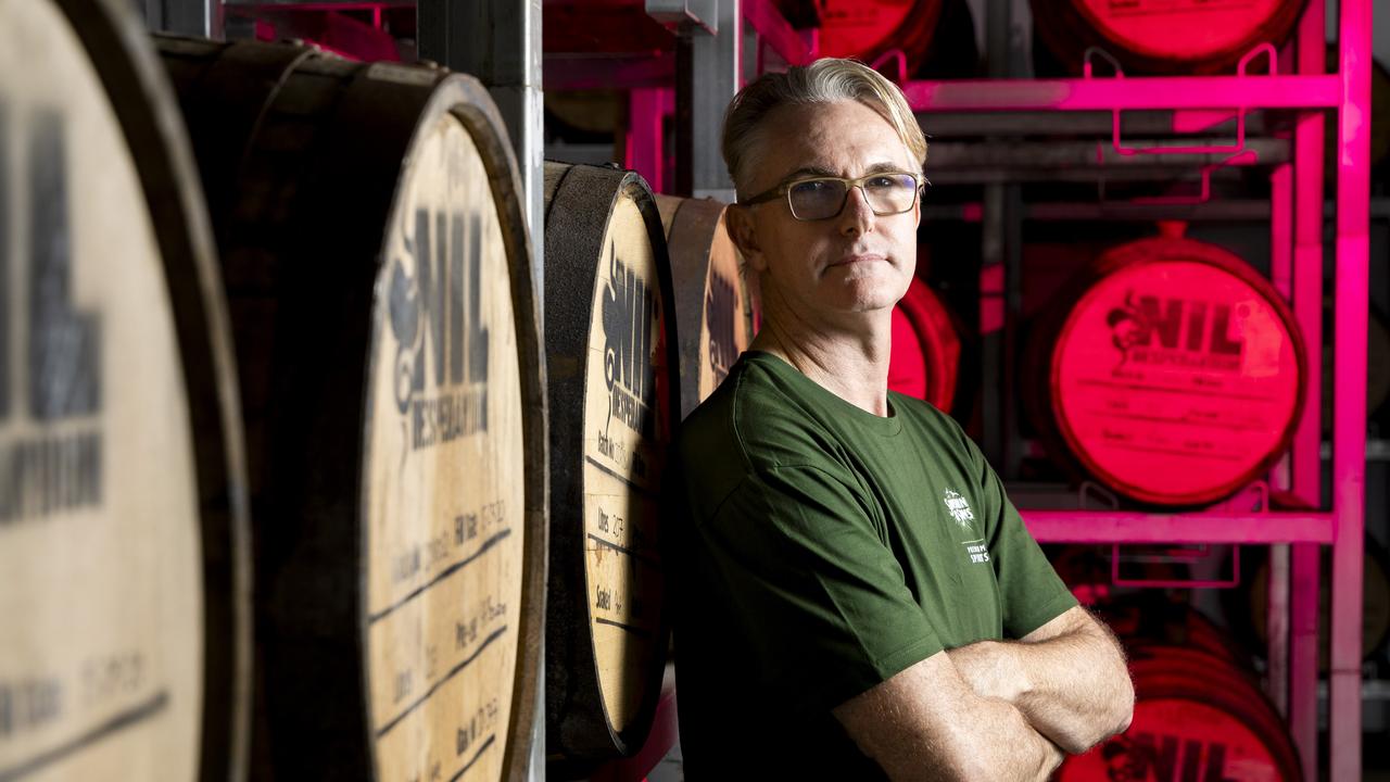 Founder of Sunshine &amp; Sons Distillery at Woombye, Matt Hobson. Picture: Richard Walker