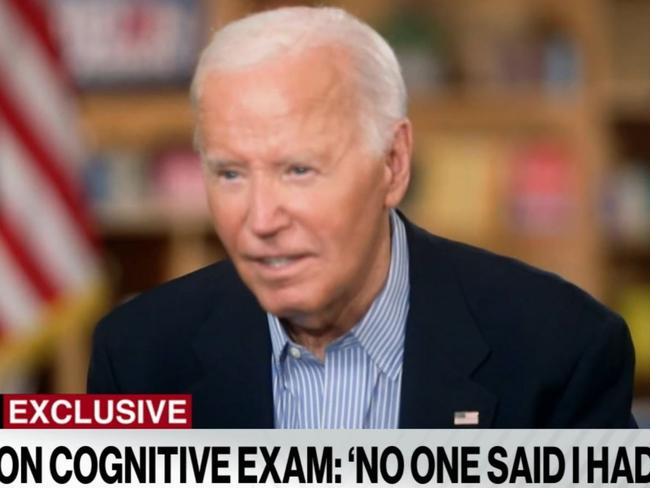 ABC US Exclusive interview with President Joe Biden post the debate. Speaking to Good Morning America co-anchor George Stephanopoulos, Mr Biden said he performed poorly because he was “feeling terrible” and had “a really bad cold”. Picture: ABC