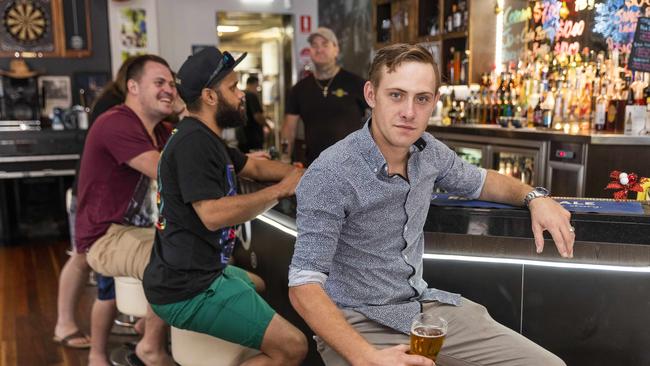 Labor voter Brock Harders at the Hotel Metropole. Picture: Glenn Hunt