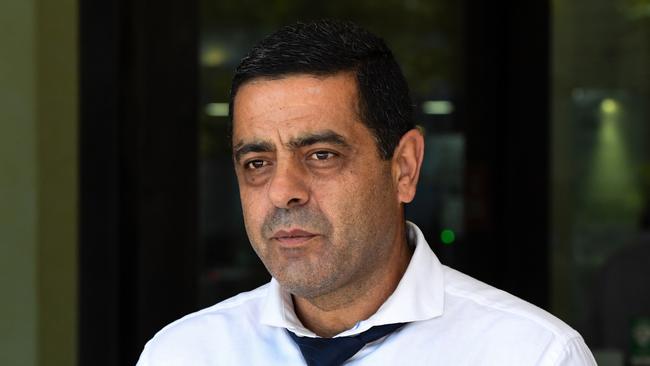 Central Coast business owner George Joseph Habkouk arrives at the Downing Centre Local Court in Sydney. Picture: AAP Image/Peter Rae