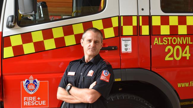 Alstonville Fire Station captain Jason Simpson. (Credit: Adam Daunt)