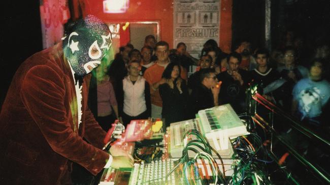 DJ Honeysmack behind the decks at Revolver in 1999. Picture: Supplied.