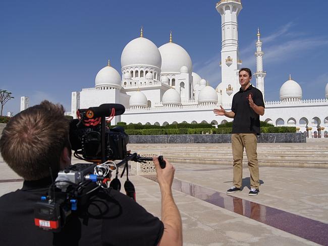 Mayr in Abu Dhabi for the final interviews. Picture: Tyson Mayr, Jauntaroo