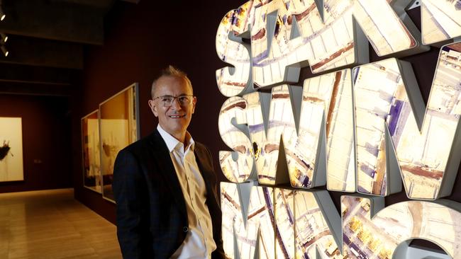 Art Gallery of NSW director Michael Brand with new exhibition Some Mysterious Process on Wednesday … ‘It will be a bit strange coming back’. Picture: Nikki Short