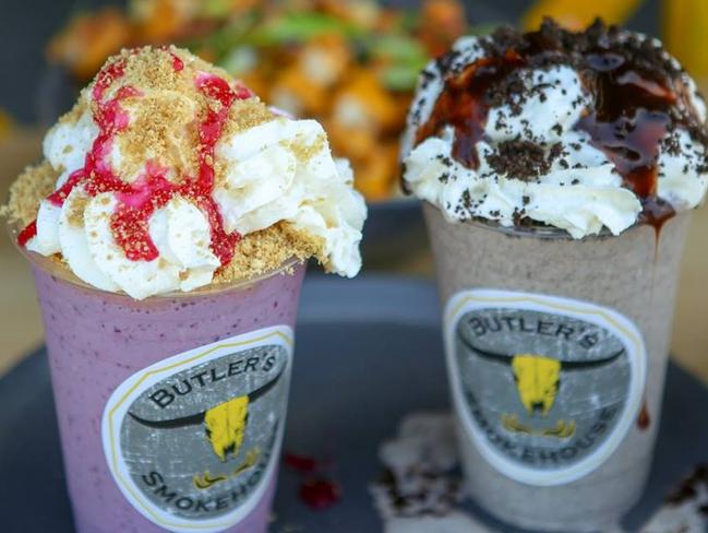 The thick shakes at Butlers Smokehouse. Picture: Courtesy of Butlers Smokehouse