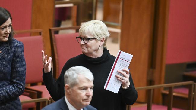 Outgoing Senator Linda Reynolds labelled the Liberal’s election campaign a “comprehensive failure”. Picture: NewsWire / Martin Ollman