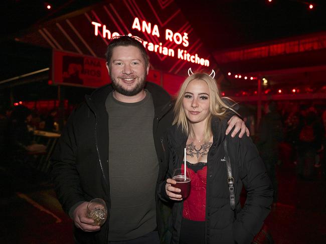Dark Mofo 2023. Winter Feast. Clint Morley and Brittany Anderson. Picture: Caroline Tan