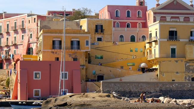 One of the villages on Ventotene, Italy.