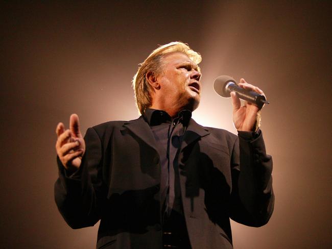 Australian singer John Farnham in a scene from the documentary film John Farnham: Finding the Voice.