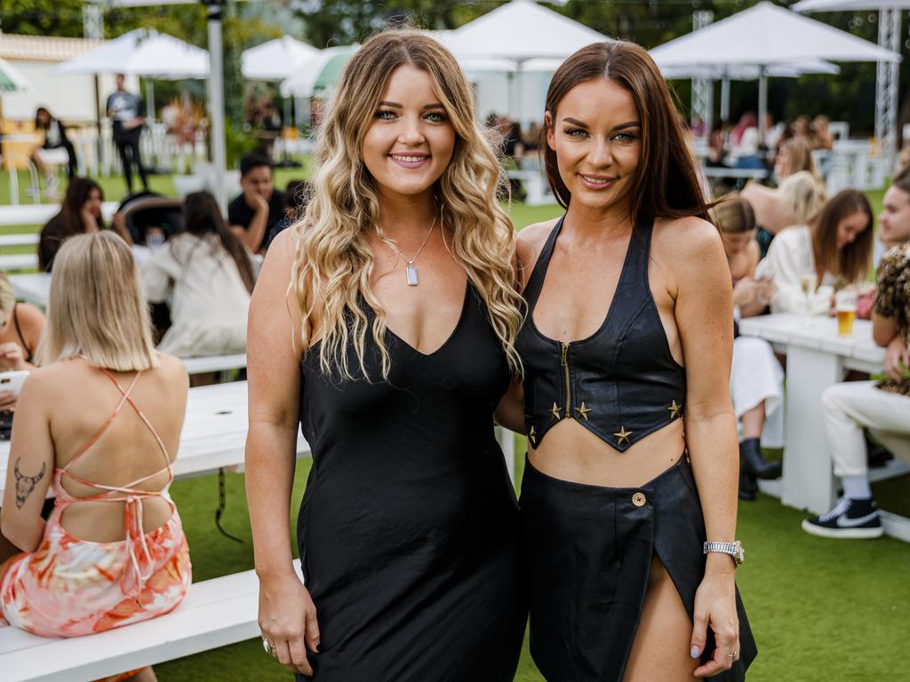 Abby Stephan and Ashlee Dare at the first night of The Star’s Garden Kitchen &amp; Bar's So-Cal on The Lawn. Picture: Adam Shaw