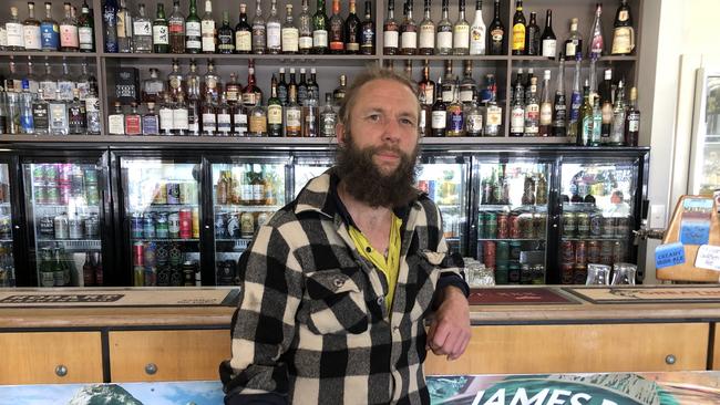 The owner of Coles Bay's only pub, Iluka Tavern, John Douglas Kain, said his children were stuck in Bicheno during the fires. Picture: Nikki Davis-Jones.