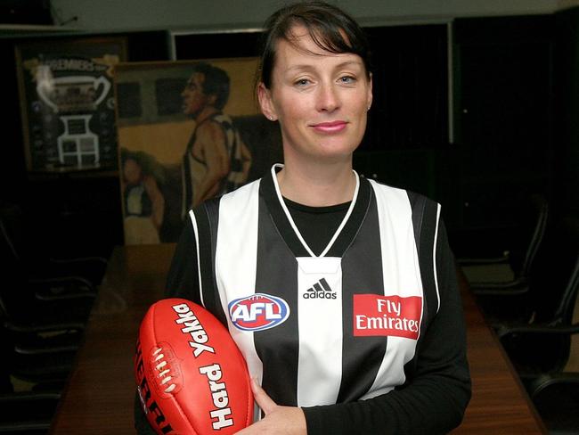 Capp was the first female Collingwood board member in 2004.