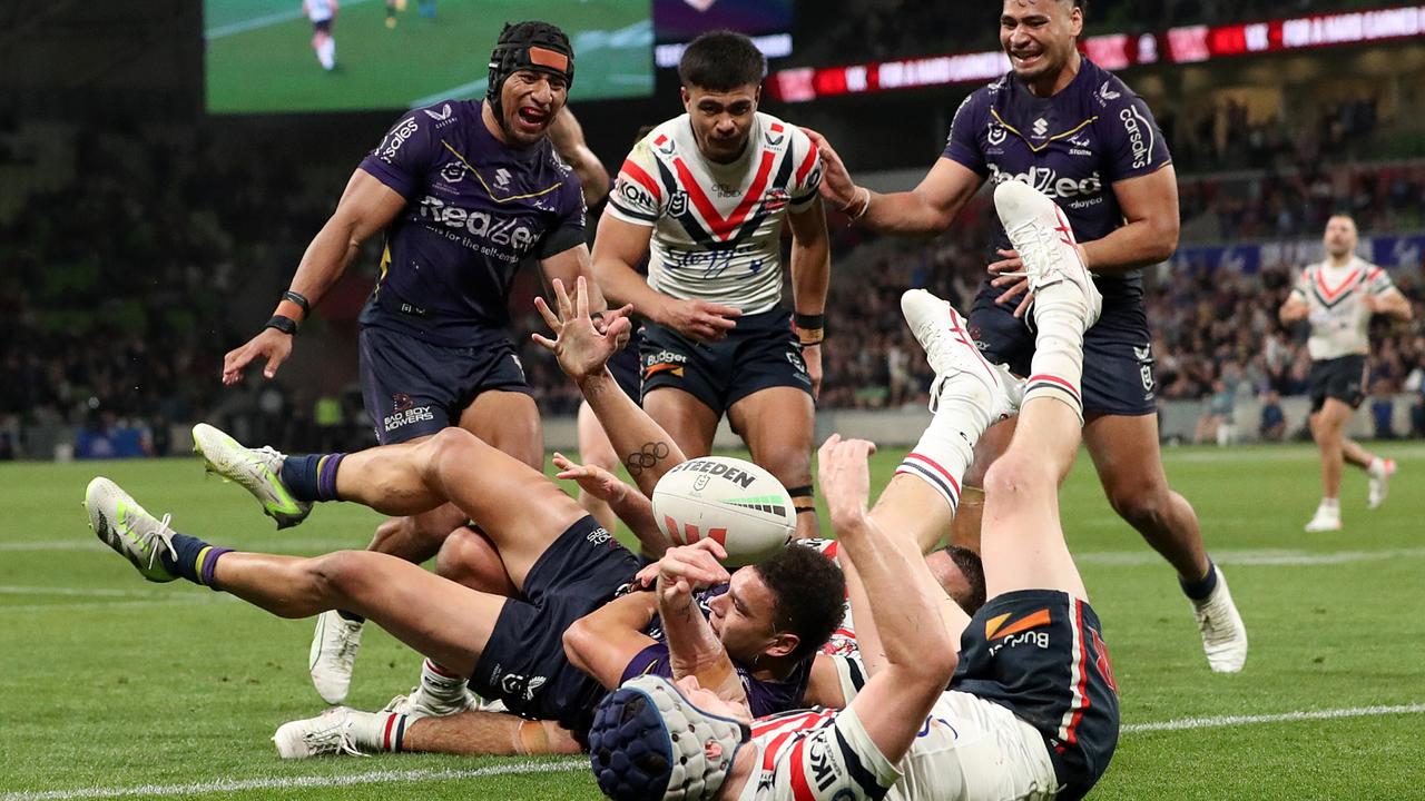 NRL 2022: Melbourne Storm defeat Sydney Roosters after late bombed