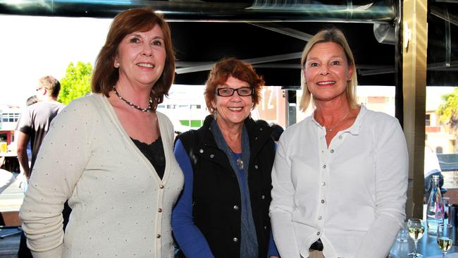 t Socials Out and About, Movember Gala end of fundraising event celebrations by Mo Bros and Mo Sistas at the Metz in Sandy Bay, from left, Mary Brownell, Jenny Johnston, and Judy Cox, all of Sandy Bay