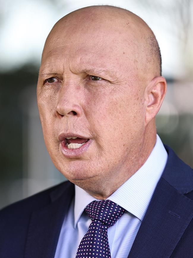 Peter Dutton called for Chris Bowen to be sacked over the latest energy price increase. Picture: Tara Croser