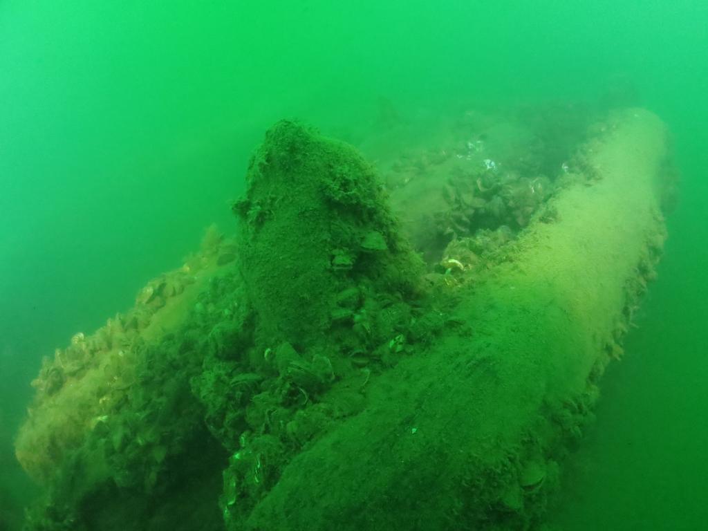 Shipwreck hunters and marine archaeologists say the wreckage found is most likely from a sailing ship that went down nearly two centuries ago. Picture: David M VanZandt/Cleveland Underwater Explorers Inc