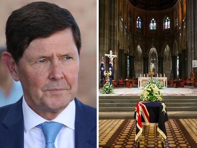 Crowds of mourners have farewelled long-serving Liberal MP Kevin Andrews after his death at the age of 69.