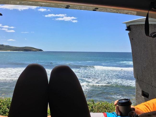 Lattes and beach chill time is a far cry from socialist Venezuela. Picture: Instagram