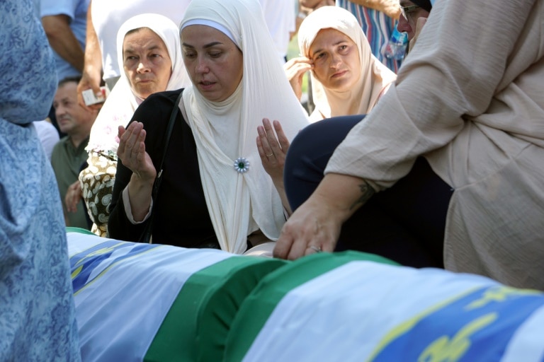 Bosnian Muslims commemorate Srebrenica genocide