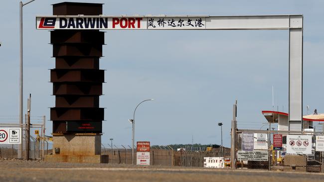 Chinese ambassador to Australia Xiao Qian told a room of international delegates Thursday that the Darwin Port had “great potential”, as he listed off his reasons to keep it in the hands of Chinese-owned Landbridge Group. Picture: Darrian Traynor/Getty Images