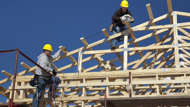 Framing a new building. Photo: iStock