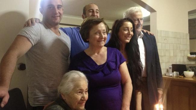 The Mavropoulos family (from left), George, Christina Pavlidis, Joana, Vasilios (Bill), Christina and Ieroklis (Eric).