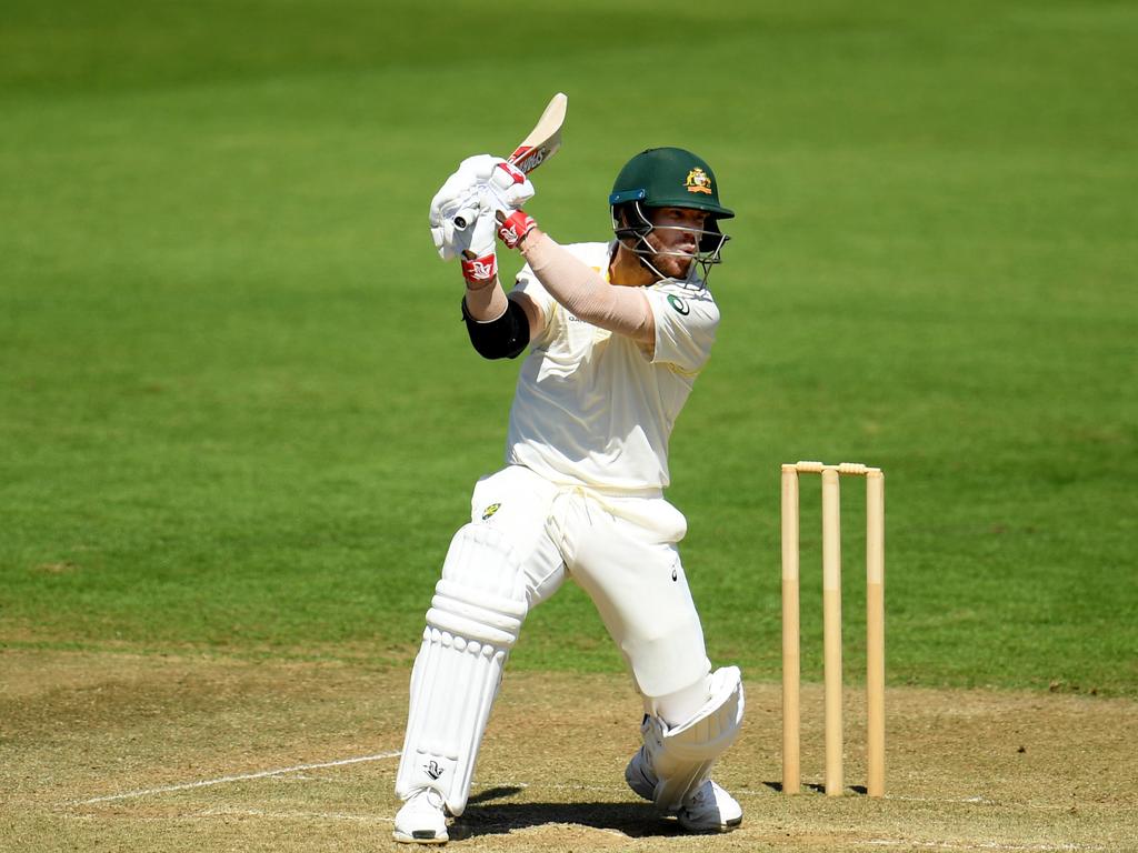 David Warner became the first batsman to pass 50 in Southampton.