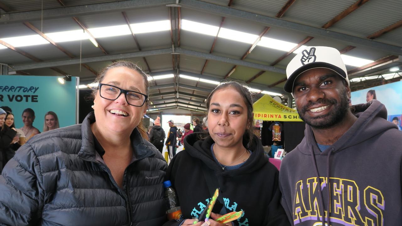 Debra Gray, Brendon Inkamala and Lisa Cubillo-Tomlins Picture: Gera Kazakov