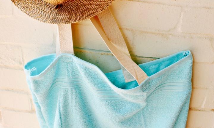 beach towel tote bag