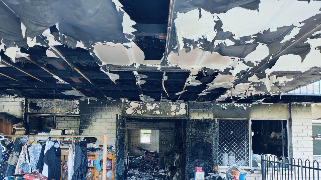 Fire destroys Kulangoor op shop on Saturday, January 27, 2024.