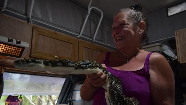 Despite the tragedy, Deborah finds solace in her love of animals including Sonia’s pet snake Zuri.