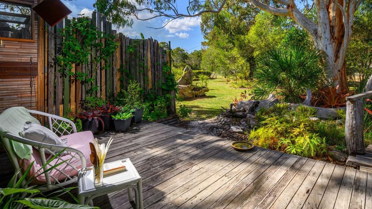 A quirky home for the innovative-minded has opened up in Cooloola Cove, a small township between Gympie, Tin Can Bay and Rainbow Beach. Picture: Clare Estate Agents