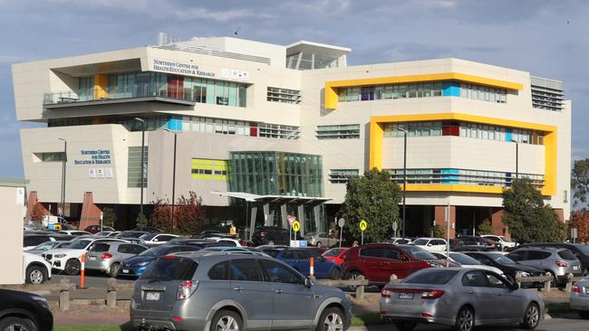 The Northern Hospital in Epping where the nurse worked two shifts. Picture: NCA NewsWire / David Crosling