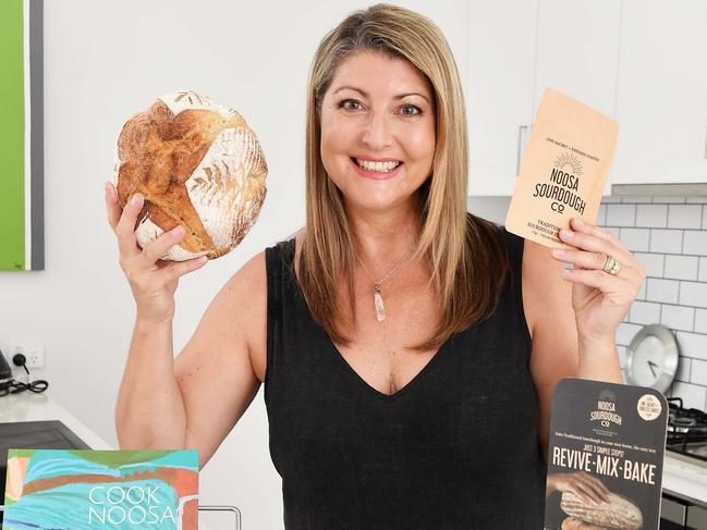 Noosa Sourdough Co founder Elizabeth Halley came up with the idea for the venture after she was making bread for her neighbourhood during the lockdown in 2020. Picture: Patrick Woods.