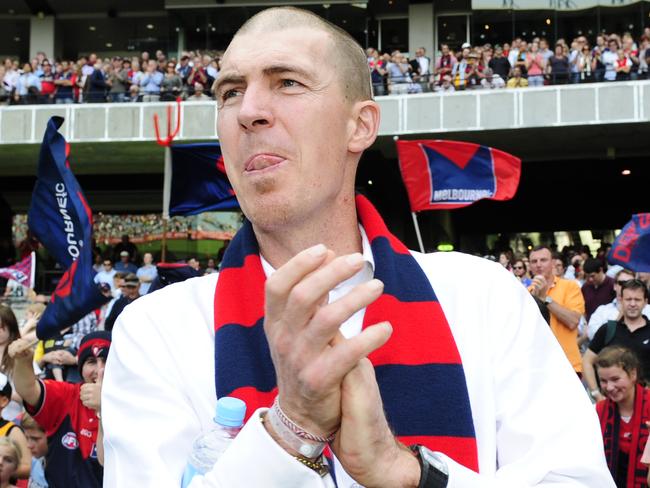 Richmond v Melbourne. MCG. Jim Stynes after the match