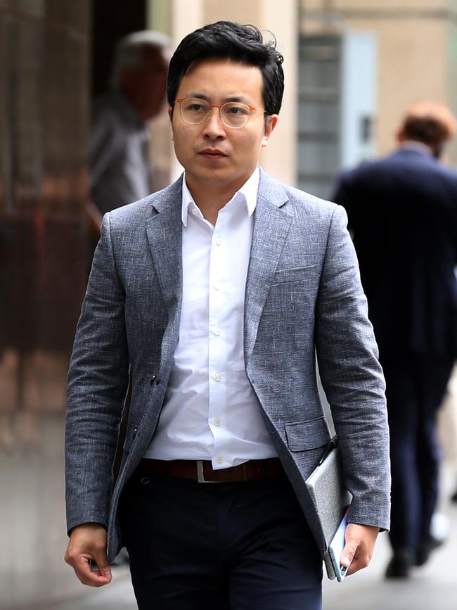 Tim Xu in Sydney today. Picture: Jane Dempster