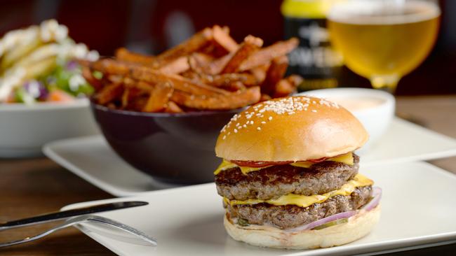 The Double Cheeseburger at Fudd’s. Picture: Naomi Jellicoe