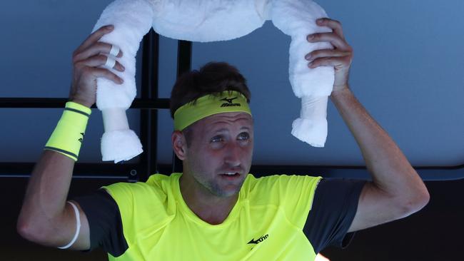 Sandgren’s personal views have come under the spotlight. (AP Photo/Ng Han Guan)