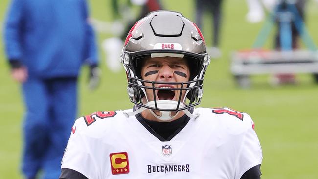 Tom Brady of the Tampa Bay Buccaneers had a rollercoaster day at the office.