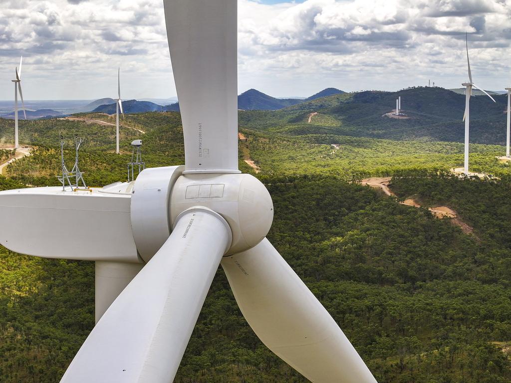 The Clarke Creek Wind Farm in CQ.
