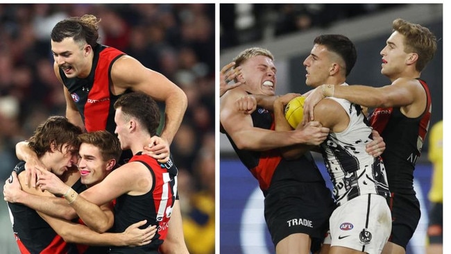 Essendon kept Nick Daicos quiet. Photos: Getty Images/News Corp